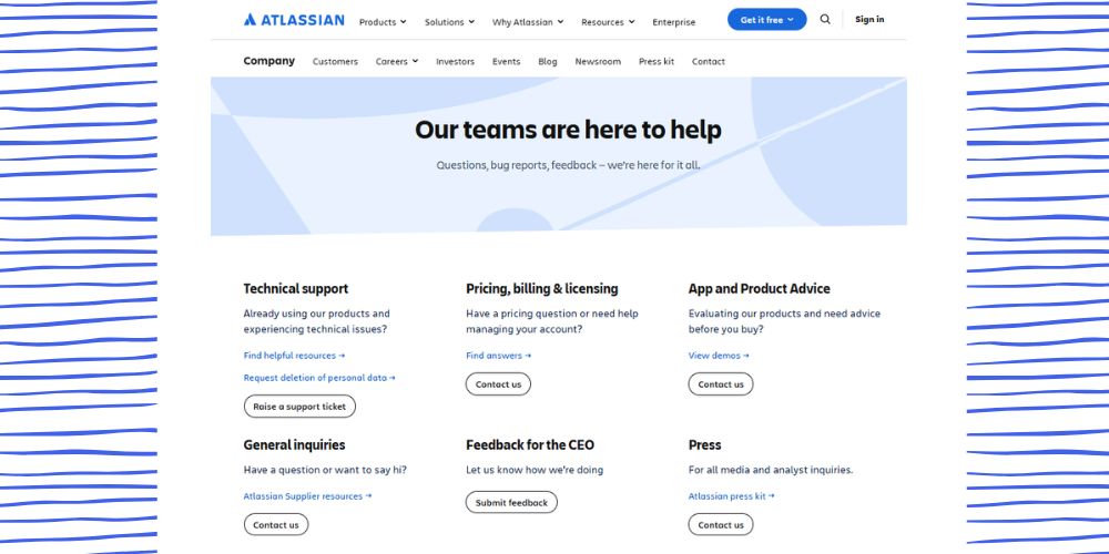 contact-us-help-desk-page